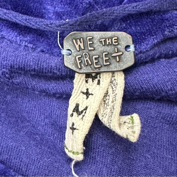 We The Free Milan top purple velour medium - Picture 6 of 7